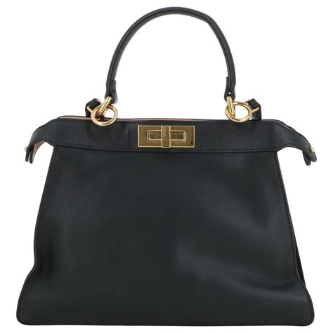 fendi peekaboo schwarz|Fendi peekaboo price.